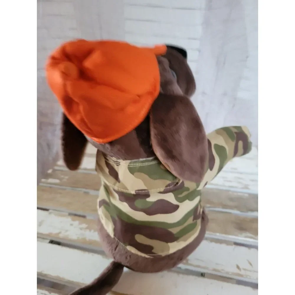 Sound n light hunter dog plush‎ animated singing puppy dance Xmas home decor